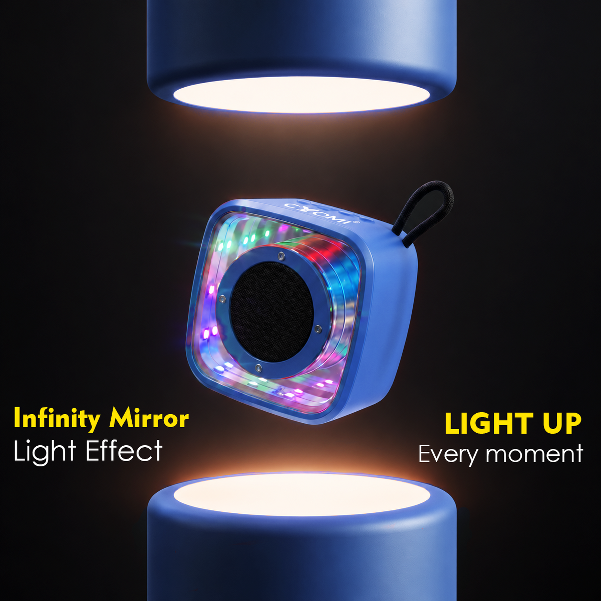 CYOMI Star 677 5W Bluetooth Speaker with Infinity Mirror Lights & Thumping Bass