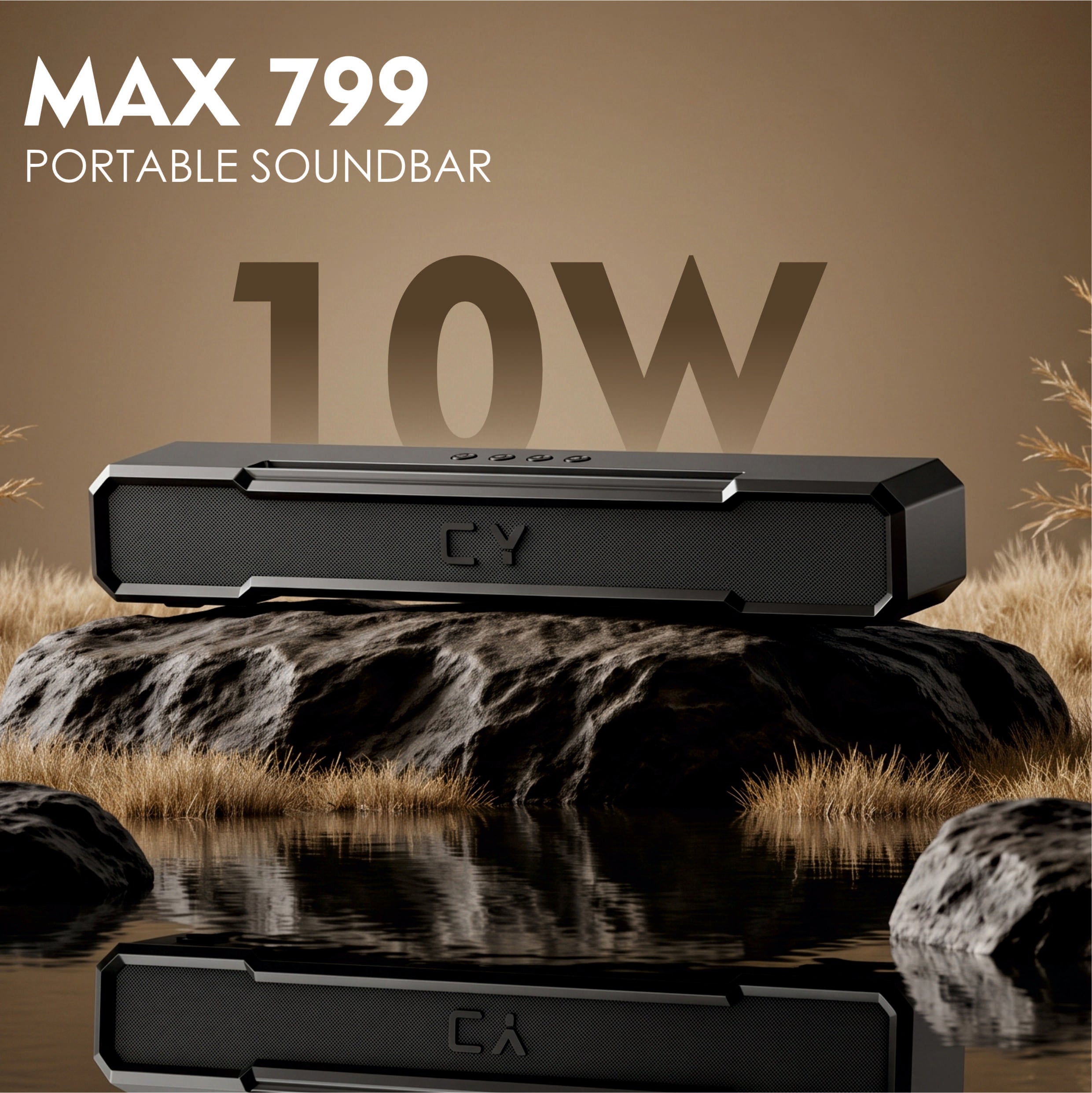 CYOMI Max 799 Soundbar – 10W Portable Bluetooth Soundbar