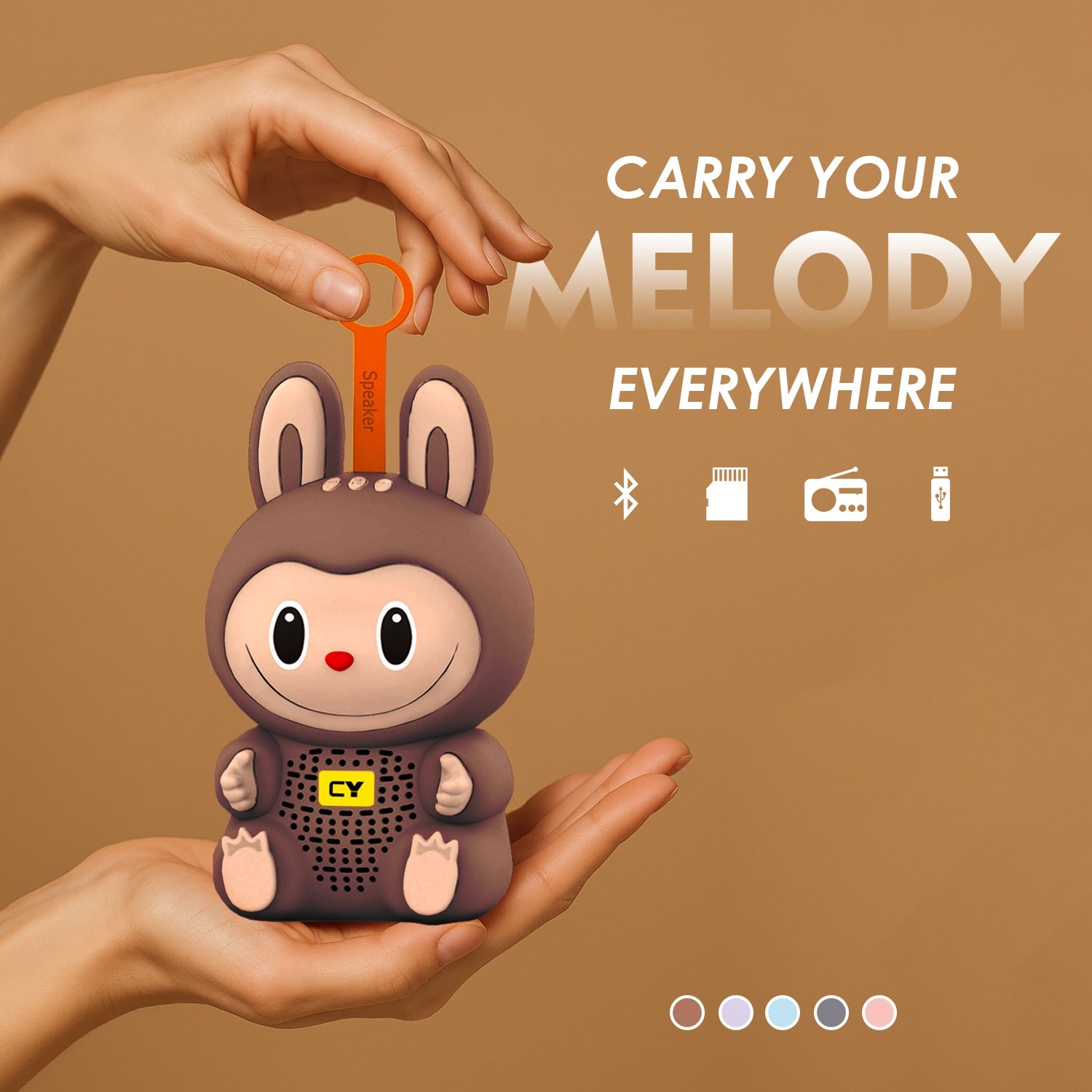 CYOMI CYOBUBU 8W Bluetooth Speaker – Labubu Design, Cute Wireless Speaker | Made for India