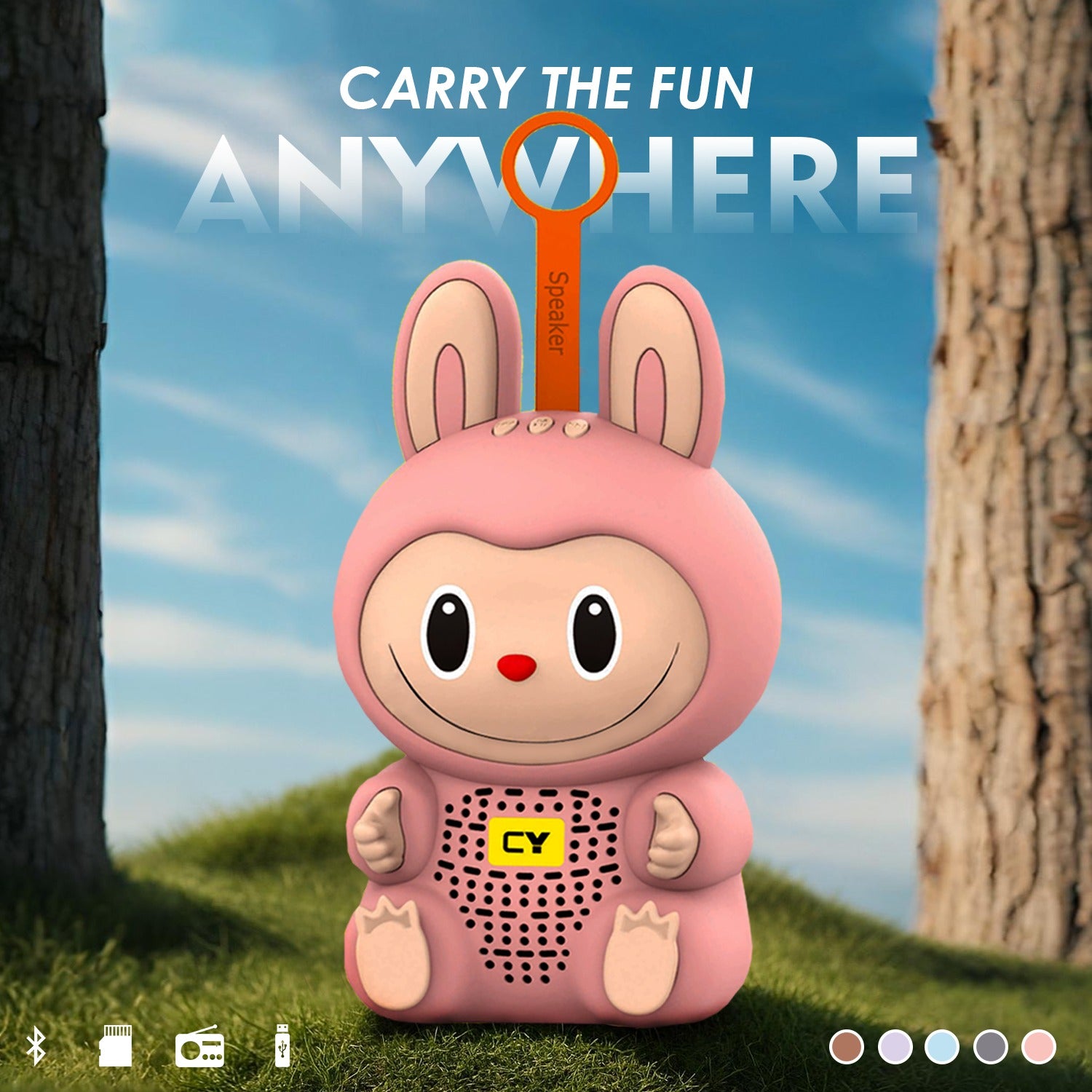 CYOMI CYOBUBU 8W Bluetooth Speaker – Labubu Design, Cute Wireless Speaker | Made for India