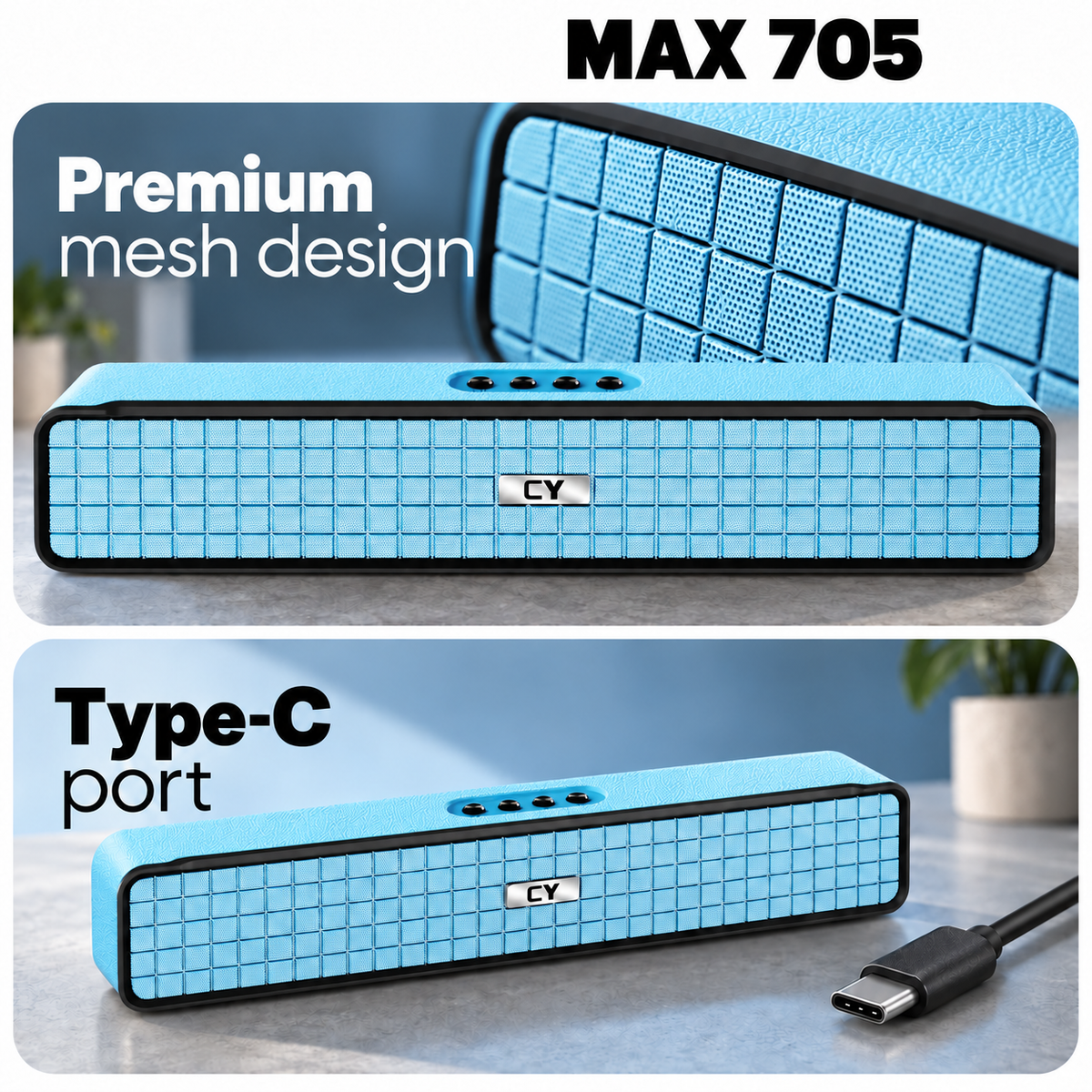 CYOMI Max 705 12W Bluetooth Soundbar