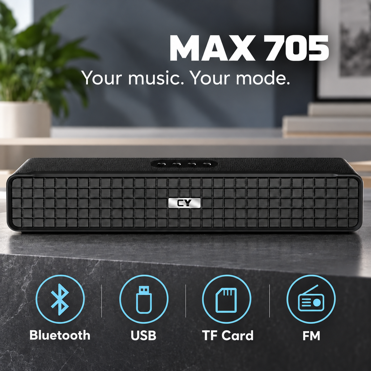 CYOMI Max 705 12W Bluetooth Soundbar