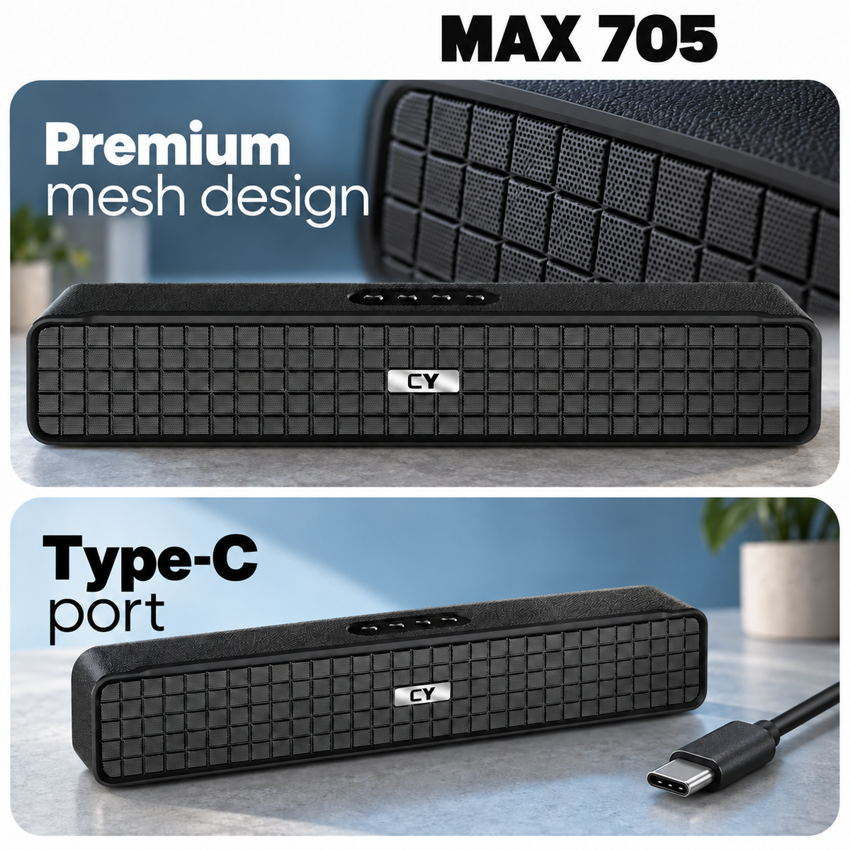 CYOMI Max 705 12W Bluetooth Soundbar