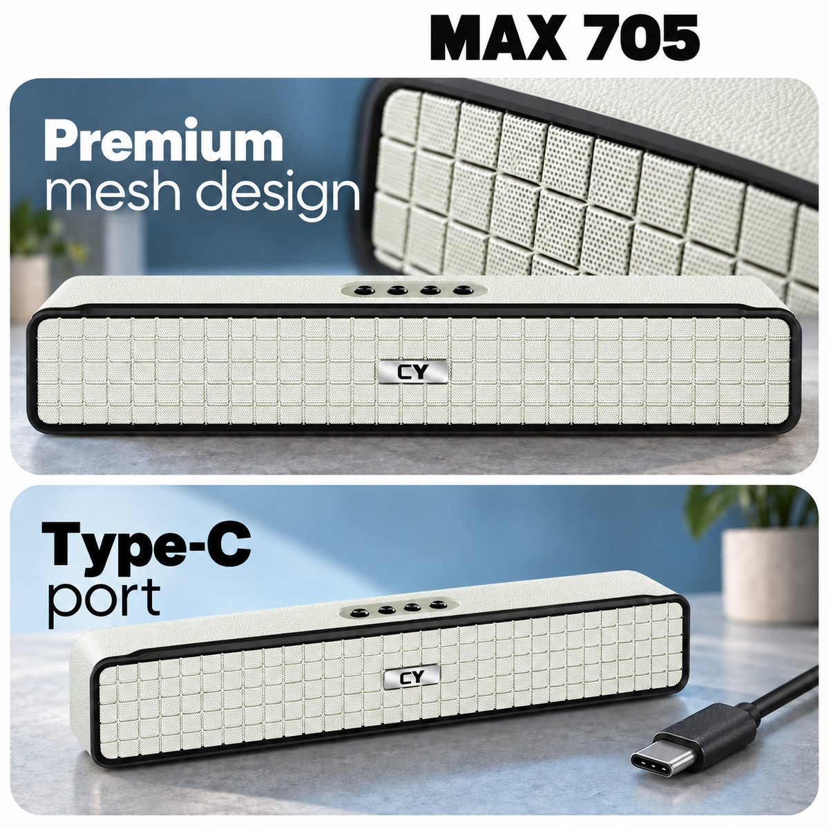 CYOMI Max 705 12W Bluetooth Soundbar